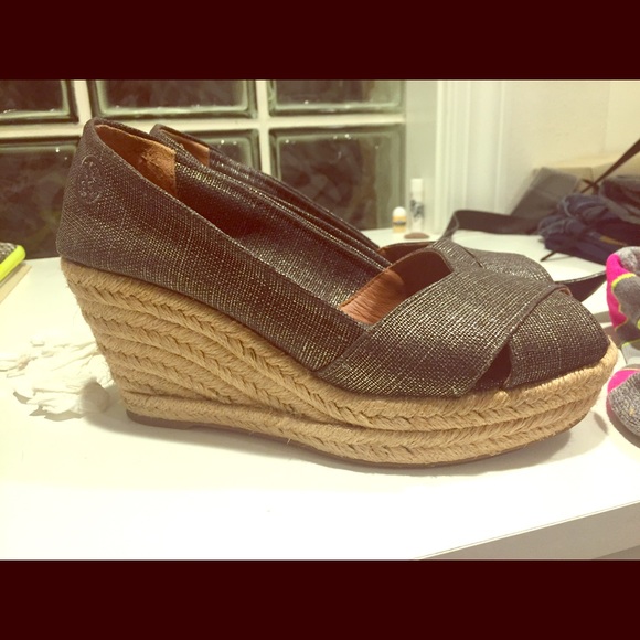 Tory burch espadrille/wedge sandals