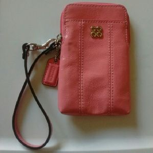 Pink wristlet