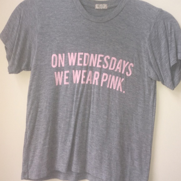 On Wednesdays we wear pink brandy top