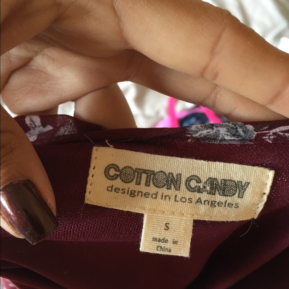 Bohemian maroon girly dress - Picture 3 of 4