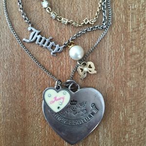 Juicy Couture heart layer necklace