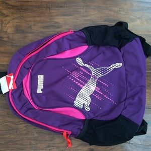 Purple and pink Puma back pack!