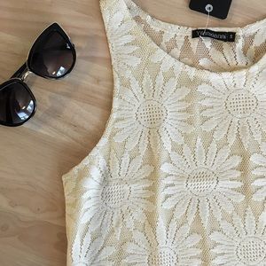 Citrus and Lavender Lane Tops - Boho Beige Fringe Top Citrus and Lavender Lane Tops - Boho Beige Fringe Top