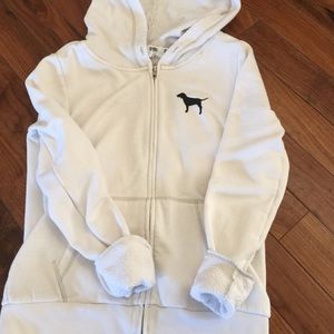 🍀Trade🍀Pink White tropical hoodie