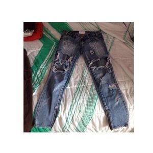 One teaspoon trashed freebird contain wash jeans