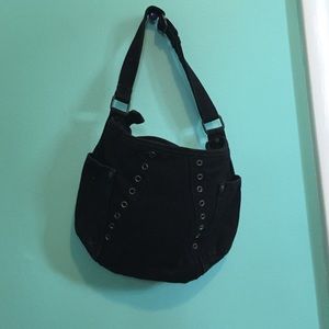 black converse purse