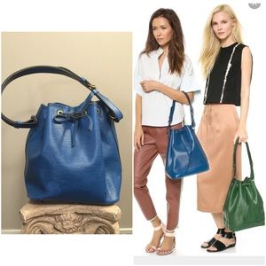 SOLD🚫Authentic Louis Vuitton Petite Noe Blue tote