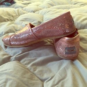 Pink Sparkly TOMS