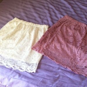 Lace skirt pair