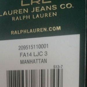 Ralph Lauren leather front pants