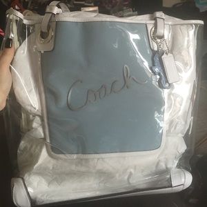 Large coach see-thru tote