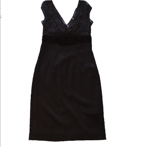Black cap sleeve dress.