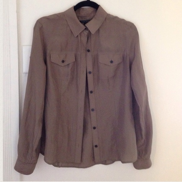 Banana Republic 100% Silk Shirt, Sz M