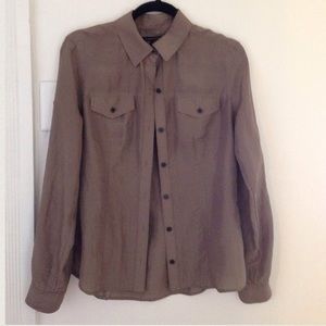 Banana Republic 100% Silk Shirt, Sz M
