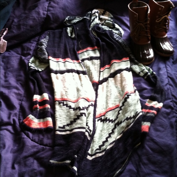 Long sweater cardigan