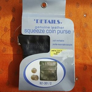 SOLD Leather coin purse