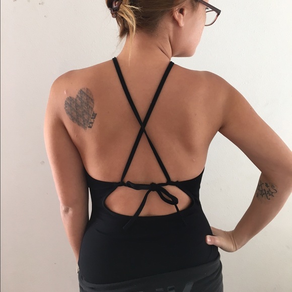 Sale! Black crochet bodysuit - Picture 2 of 4