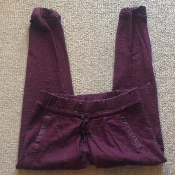 lululemon athletica Pants - Lululemon maroon sweatpants 6