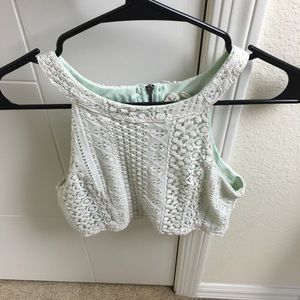 Lacy crop top
