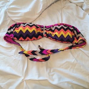 Mossimo Chevron Bikini Bandeu Top
