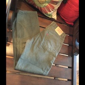 Men's Levi 505 Jeans Khaki/Green Size 34X32