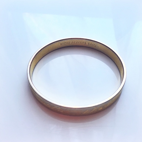 kate spade "Mom Always Said" Idiom Bangle