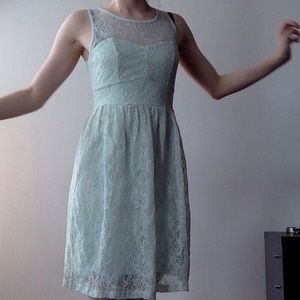 Sea Foam Forever 21 lace dress