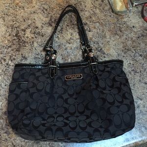 Black coach purse