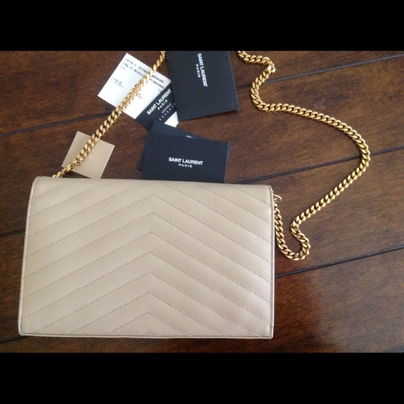 YSL MONOGRAM CHAIN CLUTCH SHOULDER BAG - Picture 2 of 4