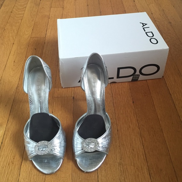 ALDO Shoes - Aldo silver heels