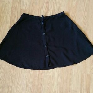 H&M black skater skirt
