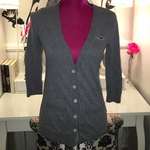 Gray Hollister cardigan!