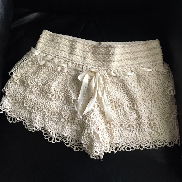 Crochet shorts