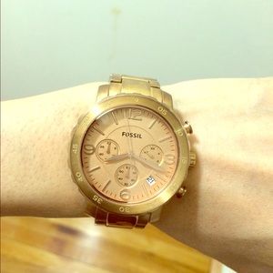 PRICE DROP - Fossil rose gold watch