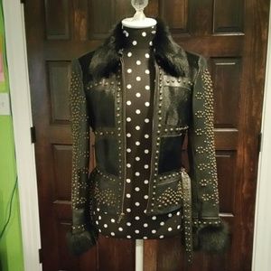 Cache leather jacket