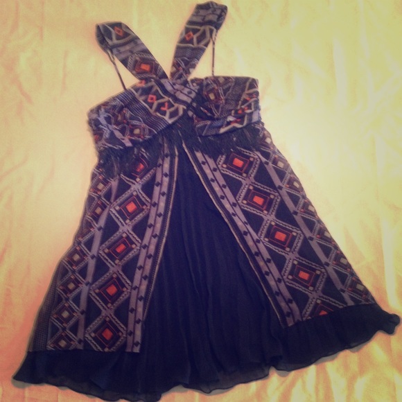 BCBG Blue Fringe Dress 🎉SALE🎉