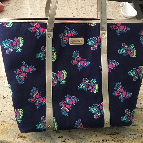 Lilly Pulitzer 'I've Got Butterflies' Tote Bag