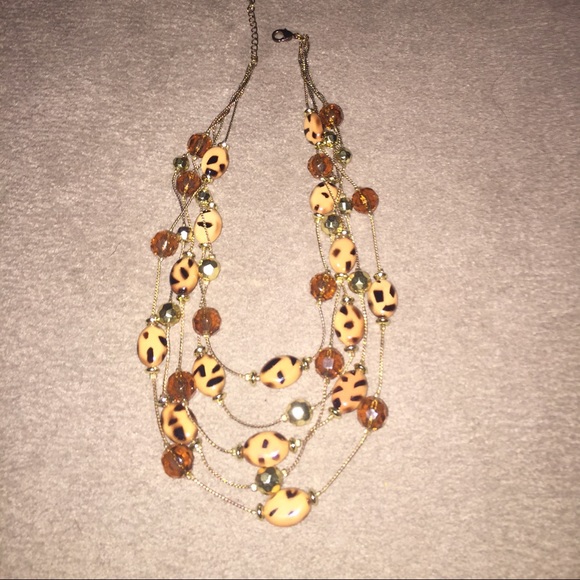 Print layered necklace - Picture 1 of 1