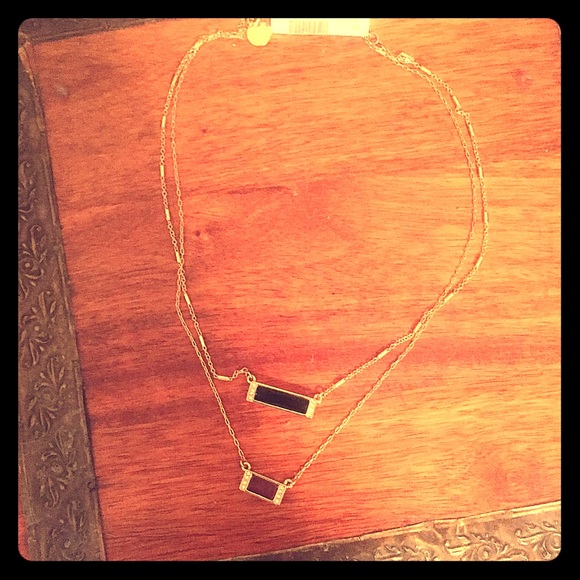 Beautiful gold double necklace