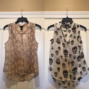 TWO H&M Tops