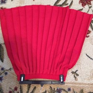 Alfred Dunner red pleated skirt