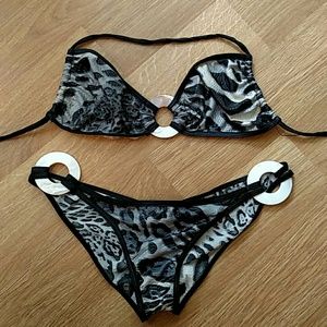 Animal Scrunch Butt Bikini
