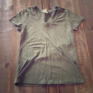 Army green t-shirt