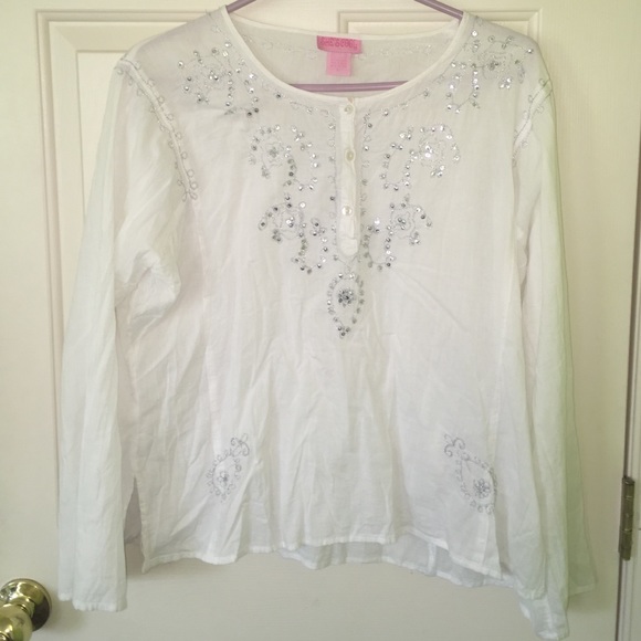 Pure white cotton shirt