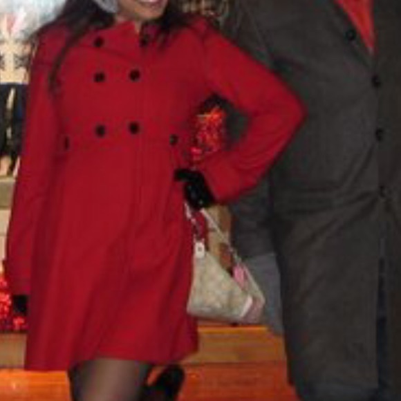 Gorgeous Red color - Women's Wool Peacoat ❄️🌺🌸