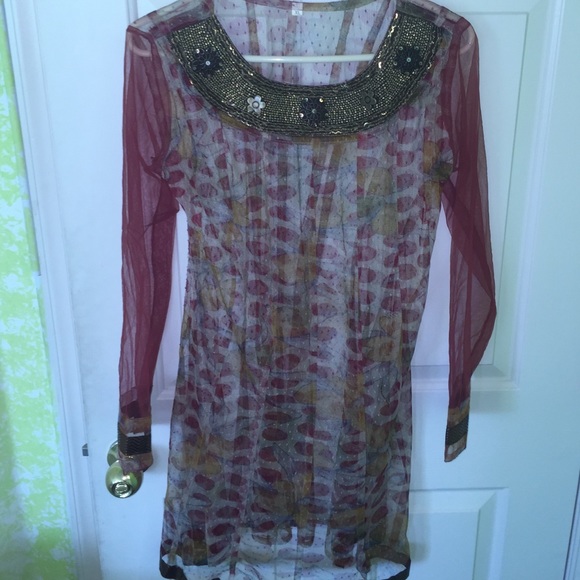 Sheer tunic