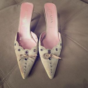 Authentic Prada Mules