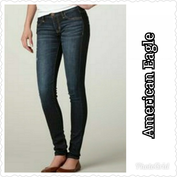 dark blue jeans american eagle