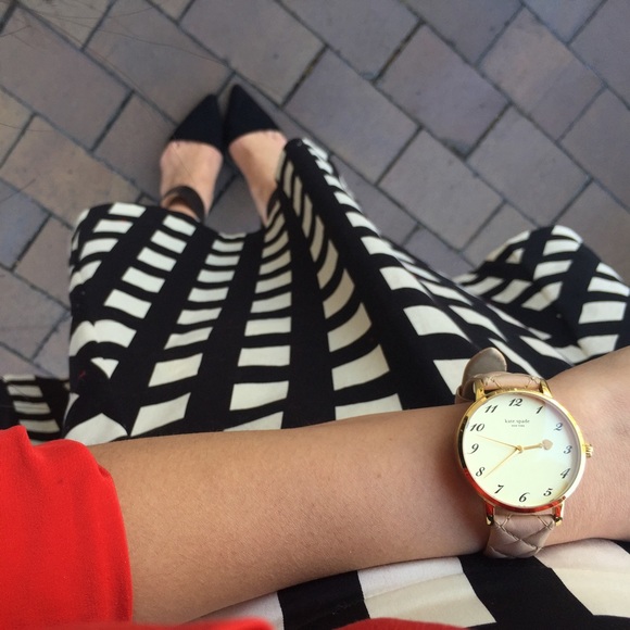 kate spade Accessories - {kate spade} leather spade hands watch