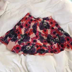 Nasty Gal floral skater skirt